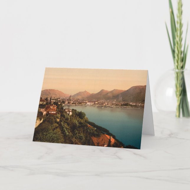 Tarjeta Como I, lago Como, Lombardía, Italia (Anverso)