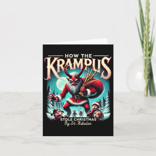 Tarjeta Cómo Llegan Los Navidades De Krampus Robados