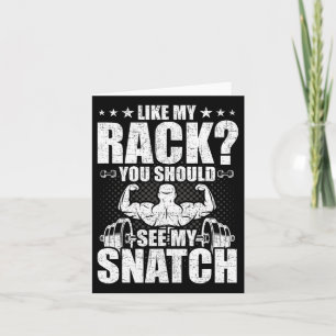 Tarjeta Como Mi Bandeja, Debería Ver Mi Cama De Snatch