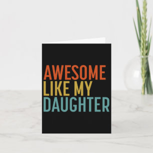 Tarjeta Como Mis Hijas Camisas Hombres Funny Día del Padre