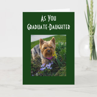 TARJETA COMO NUESTRA HIJA SE GRADUA