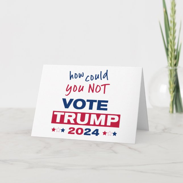 Tarjeta ¿Cómo PUEDE NO Votar a TRUMP 2024? (Anverso)