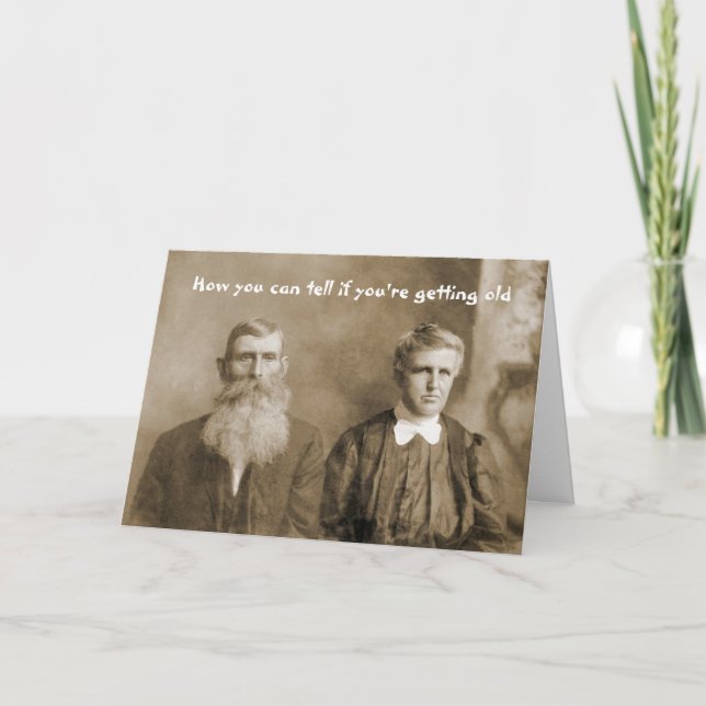 Tarjeta ¿Cómo puedes saber si estás teniendo un cumpleaños (Anverso)