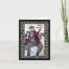 Tarjeta Como ser mujer...