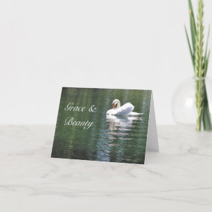 TARJETA COMO SWAN, TODAVÍA TIENES GRACIA Y BELLEZA/CUMPLEA