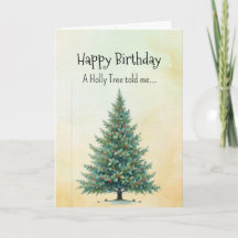 Como un Holly Tree Spirit Birthday Personalidades