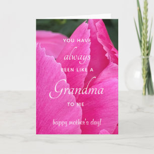 Tarjeta Como una abuela para mí, Día de la Madre de los Pi