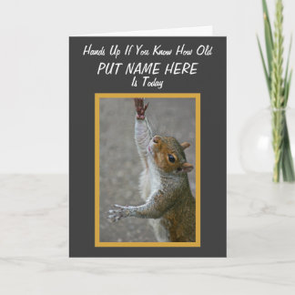 Tarjeta ¿Cómo viejo? ~ 'sobre el Hill