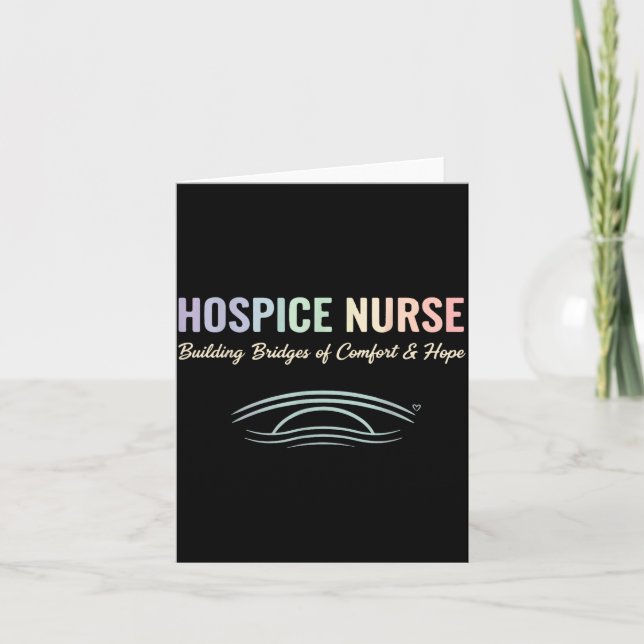 Tarjeta Comon In Care Hosce Nurse Palliative Suprt Graphic (Anverso)