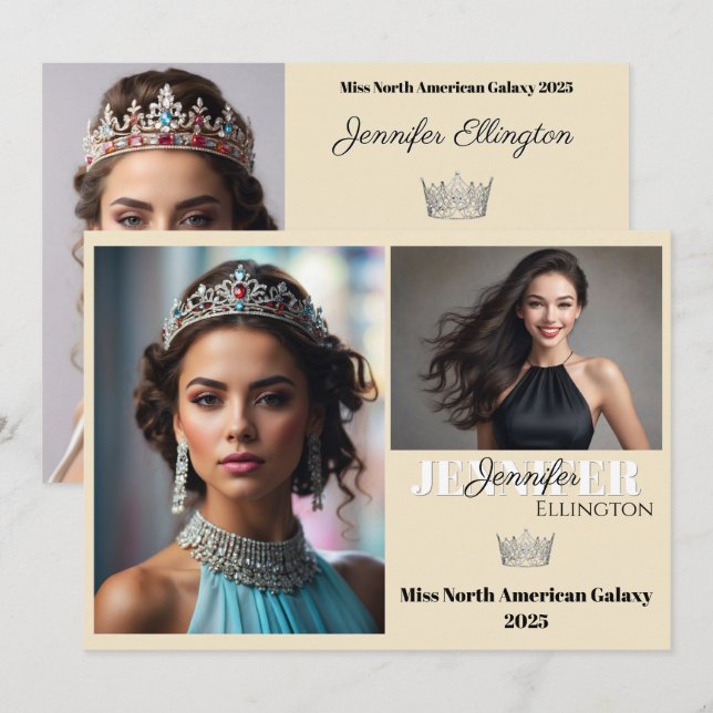 Tarjeta Comp Autograph de Pageant Essentials (Anverso / Reverso)
