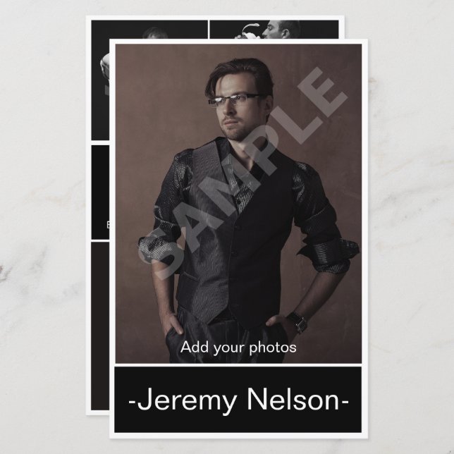 Tarjeta Comp de Actor de Captura de Cabeza (Anverso / Reverso)