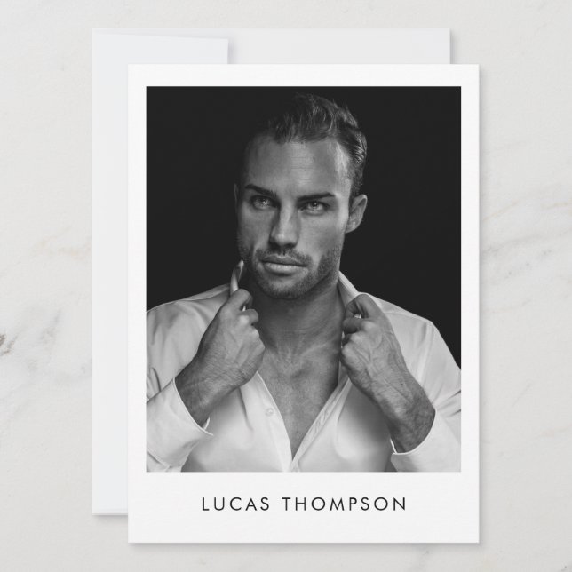 Tarjeta Comp de Actor de Modelado Masculino 5 Códi (Anverso)