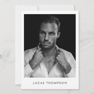 Tarjeta Comp de Actor de Modelado Masculino 5 Códi