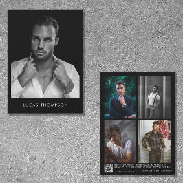 Tarjeta Comp de Actor de Modelado Masculino 5 Códi
