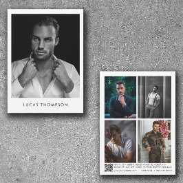 Tarjeta Comp de Actor de Modelado Masculino 5 Códi