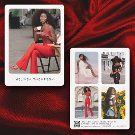 Tarjeta Comp de Actor Moderno de Modelación 5 Códi