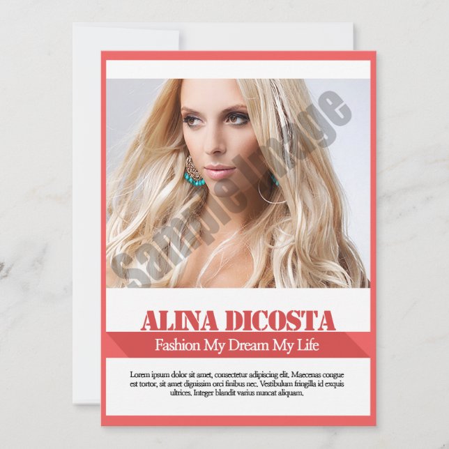 Tarjeta Comp de modelación (Anverso)