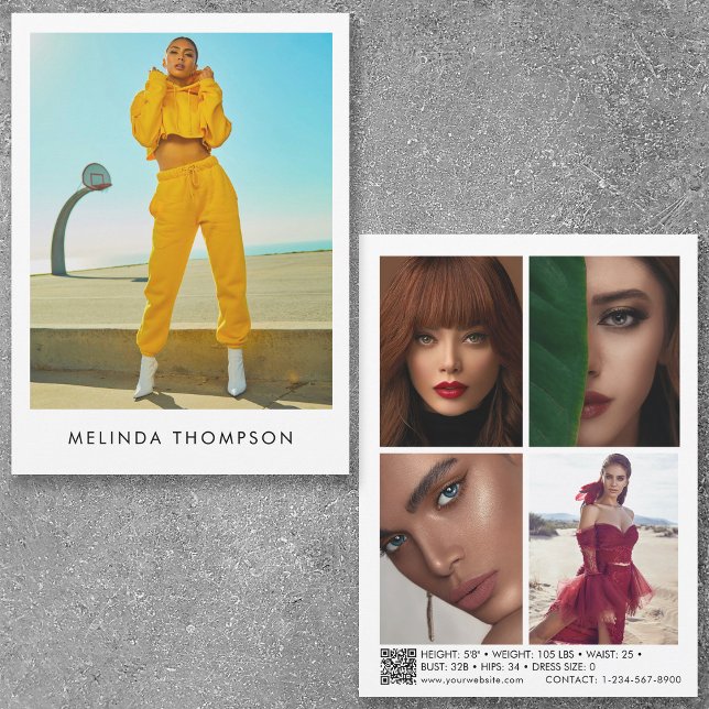 Tarjeta Comp del actor de modelado 5 Código QR fot (Subido por el creador)