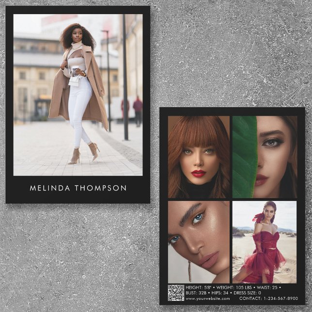 Tarjeta Comp del actor de modelado 5 Código QR fot (Subido por el creador)