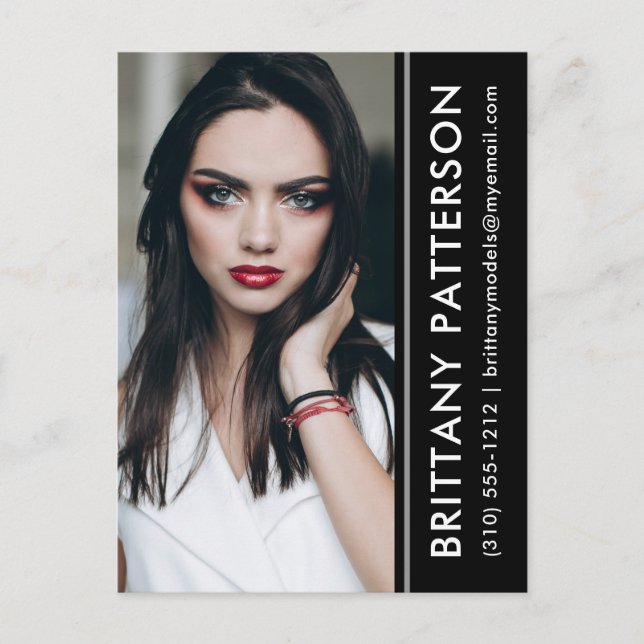 Tarjeta Comp Fotográfica de Actor Modelo Tarjeta P (Anverso)