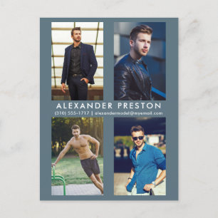 Tarjeta Comp Fotográfica Modelo Actor 4 Tarjeta Po