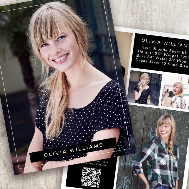 Tarjeta Comp Modelo de Actor Fotográfico Moderno d (Subido por el creador)