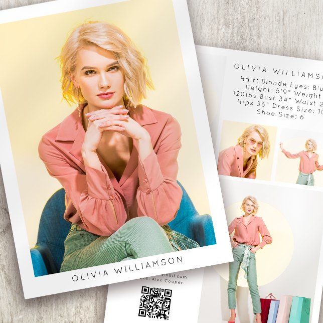 Tarjeta Comp Modelo de Actor Fotográfico Moderno d (Subido por el creador)