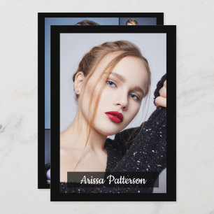 Tarjeta Comp/Zed de 2 caras de 5 Photo Actor Model