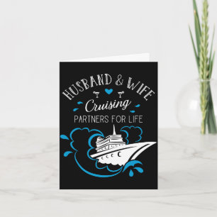 Tarjeta Compañero de crucero de marido y mujer para toda l