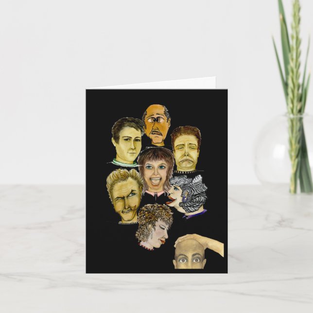 Tarjeta Compañeros cómicos ofendidos (Anverso)