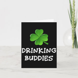 Tarjeta Compañeros de bebida Día de San Patricio Cerveza D