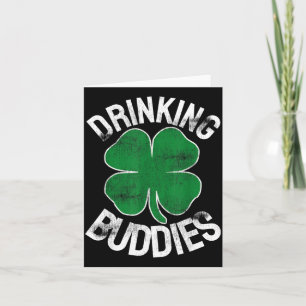 Tarjeta Compañeros de bebida Día de San Patricio irlandés