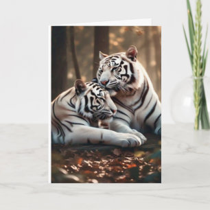Tarjeta Compañeros de Tigre Blanco Sereno