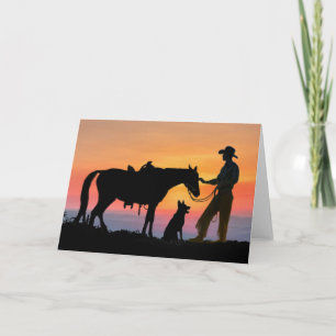 TARJETA COMPAÑEROS VAQUEROS
