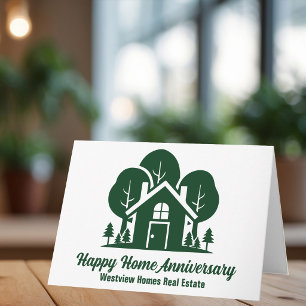 Tarjeta Compañía de bienes raíces Green Forest House Marke