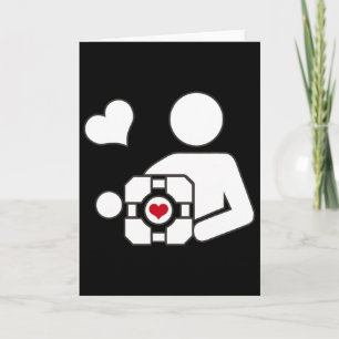 Tarjeta Companion Cube Gaming Portal Nerd Funny Gamer 1