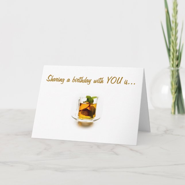 TARJETA COMPARTIR CUMPLEAÑOS ES MI COPA DE TÉ (Anverso)