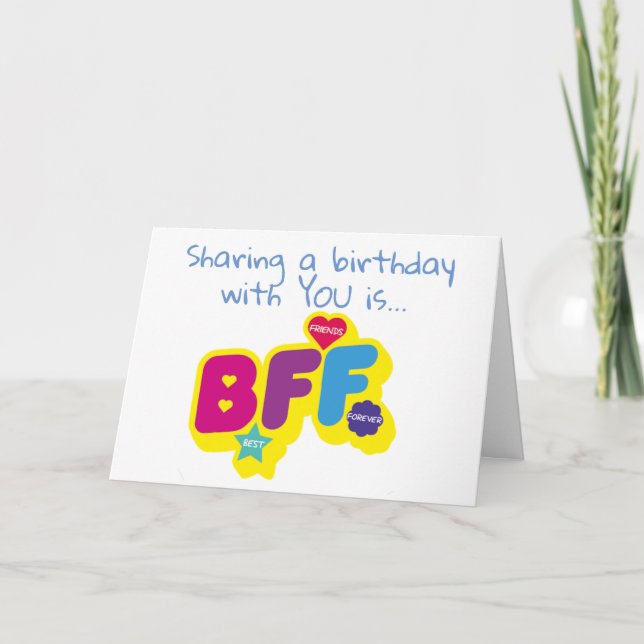 TARJETA **COMPARTIR CUMPLEAÑOS** ES MI REGALO DE CUMPLEAÑO (Anverso)