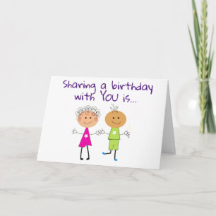 TARJETA **COMPARTIR CUMPLEAÑOS** ES MI REGALO FAVORITO DE