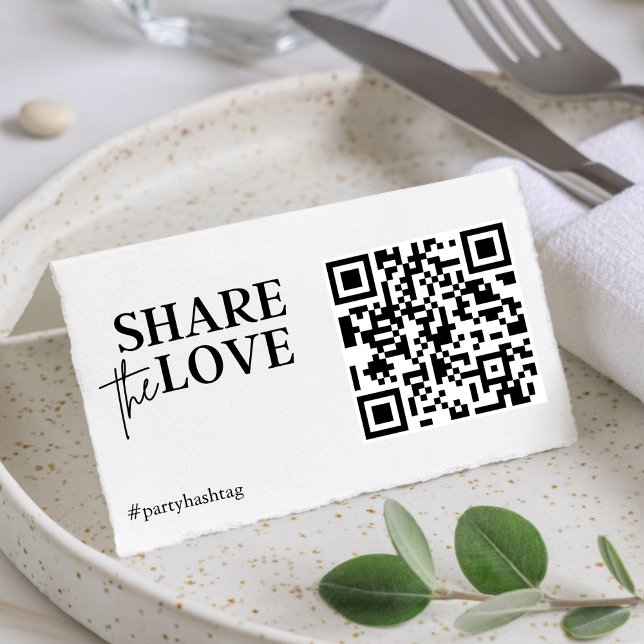 Tarjeta Compartir fotos de Boda de amor Código QR (Subido por el creador)