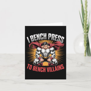Tarjeta Comparto Prensa Con Bench Villains Hero Gym Mem