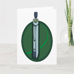 Tarjeta Compás de Dibujo Geométrico