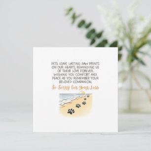 Tarjeta Compasión de los mascotas