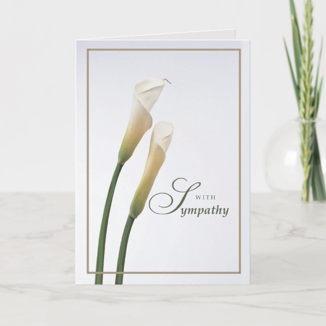 Tarjeta Compasión por Calla Lily (Anverso)