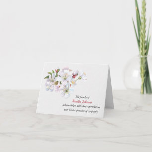 Tarjeta Compasión por el florecimiento de Apple Gracias