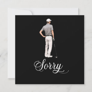 Tarjeta Compasión por el golf, perdón por tu pérdida de co