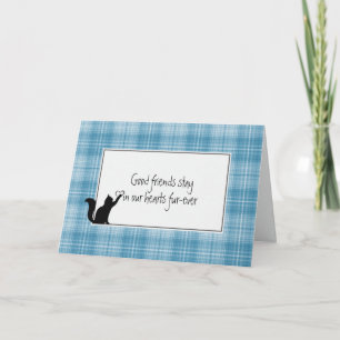 Tarjeta Compasión por la pérdida de Mascota Kitty