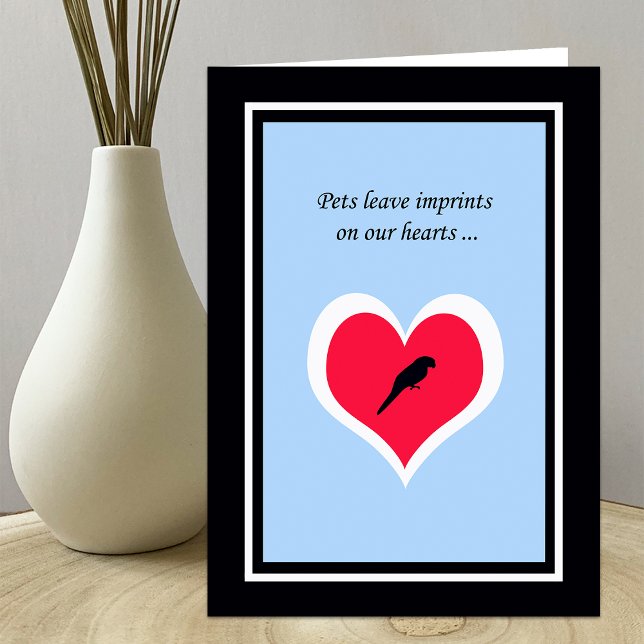 Tarjeta Compasión por las aves mascotas (Subido por el creador)