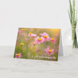 Tarjeta Compasión por los bailarines de flores silvestres 