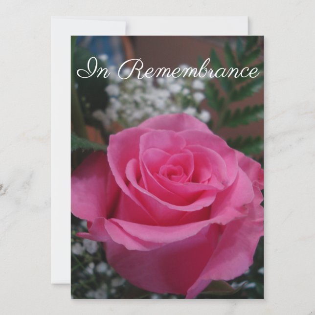 Tarjeta Compasión rosa rosada (Anverso)